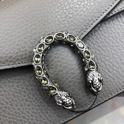 Dionysus small GG shoulder bag Gray