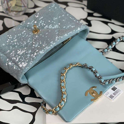 CHANEL Sequin Quilted Medium flap bag
