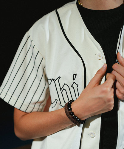 UNISEX Urban Stripe  Evo Chicago (Off- White) Baseball Jersey
