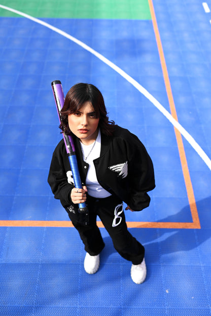 REPRESENT Evo Legacy : Unisex Black Varsity Jacket