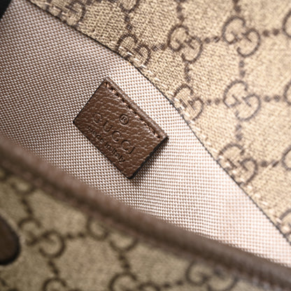 Gucci Ophidia GG Supreme Mini Belt Bag – Beige/Ebony with Web Stripe