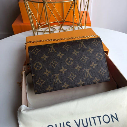 Louis Vuitton flore chain wallet